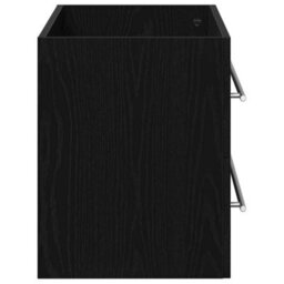 Berkfield Elegant Bathroom Sink Cabinet Black Oak 80X38.5X48 Cm Engineered Wood - thumbnail 7