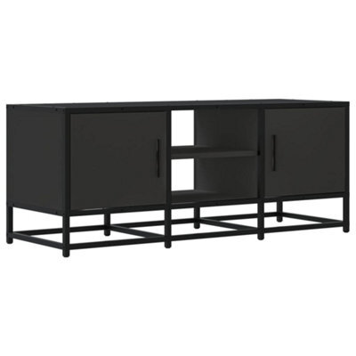 Berkfield Industrial Tv Cabinet Black 100X35X41 Cm Engineered Wood And Metal - image 1