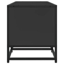 Berkfield Industrial Tv Cabinet Black 100X35X41 Cm Engineered Wood And Metal - thumbnail 5