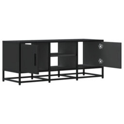 Berkfield Industrial Tv Cabinet Black 100X35X41 Cm Engineered Wood And Metal - thumbnail 7