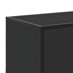 Berkfield Industrial Tv Cabinet Black 100X35X41 Cm Engineered Wood And Metal - thumbnail 8