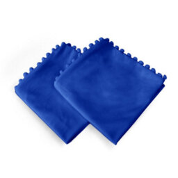 Deconovo Set Of 2 Velvet Cushion Covers For Bedroom 45 X 45 Cm Blue - thumbnail 2