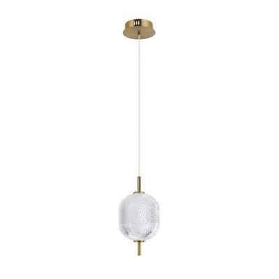 Luminosa Lighting Luminosa Corado 29Cm Slim Pendant Ceiling Light Gold 3000K Warm White - image 1