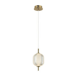 Luminosa Lighting Luminosa Corado 29Cm Slim Pendant Ceiling Light Gold 3000K Warm White - thumbnail 3
