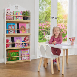 Liberty House Toys Wall Mounted House Bookcase White - thumbnail 4