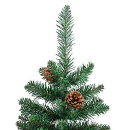 Vidaxl Slim Christmas Tree Green 150 Cm Pvc And Solid Pine Wood - thumbnail 5
