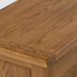 Zelah Oak Ottoman Blanket Box - Fully Assembled By Roseland Furniture - thumbnail 3