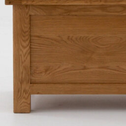 Zelah Oak Ottoman Blanket Box - Fully Assembled By Roseland Furniture - thumbnail 9