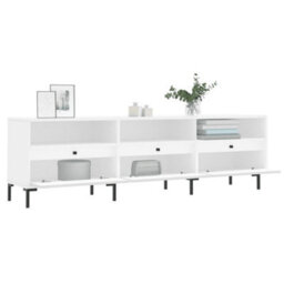 Berkfield Tv Cabinet White 150X30X44.5 Cm Engineered Wood - thumbnail 4