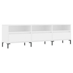 Berkfield Tv Cabinet White 150X30X44.5 Cm Engineered Wood - thumbnail 2