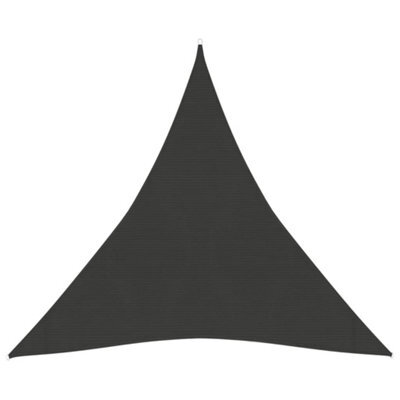 Berkfield Sunshade Sail 160 G/m2 Anthracite 3X3X3 M Hdpe - image 1