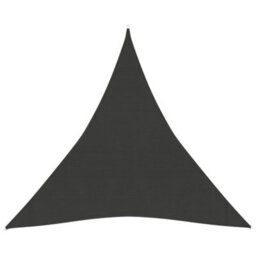 Berkfield Sunshade Sail 160 G/m2 Anthracite 3X3X3 M Hdpe - thumbnail 1