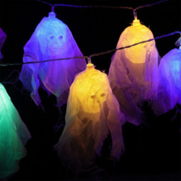 Living And Home 20 Lights Colorful Skull 3M Halloween Led String Light For Indoor Outdoor - thumbnail 3