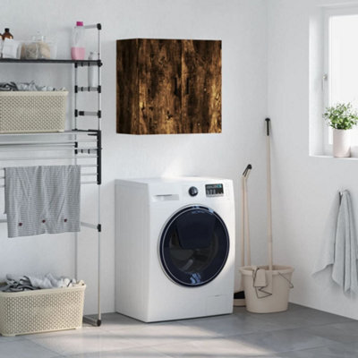 Walplus Wall Cabinet Smoked Oak 60X31X60 Cm Engineered Wood - image 1