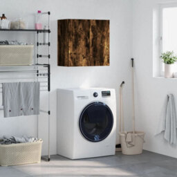 Walplus Wall Cabinet Smoked Oak 60X31X60 Cm Engineered Wood - thumbnail 1