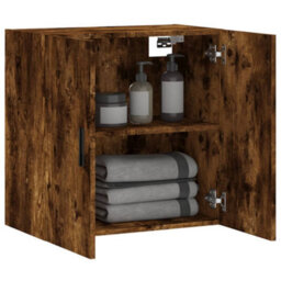 Walplus Wall Cabinet Smoked Oak 60X31X60 Cm Engineered Wood - thumbnail 4
