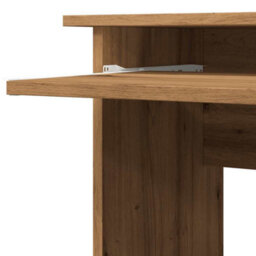 Berkfield Corner Desk Artisan Oak 120X140X75 Cm Engineered Wood - thumbnail 8