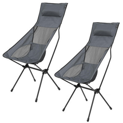 Pack Away Outdoor Chair With Carry Bag (Gray) Pack Of 2 - image 1