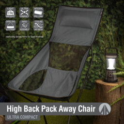 Pack Away Outdoor Chair With Carry Bag (Gray) Pack Of 2 - thumbnail 4