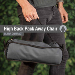 Pack Away Outdoor Chair With Carry Bag (Gray) Pack Of 2 - thumbnail 6