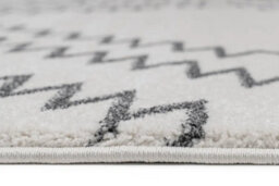 Stratus Interiors Riley Large Zig Zag Living Room Rug 200 X 290Cm - Cream / Grey - Medium - thumbnail 3