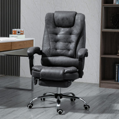 Vinsetto Ergonomic Heated 6 Points Vibration Massage Office Chair Dark Grey - image 1
