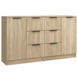 Vidaxl Sideboards 2 Pcs Sonoma Oak 60X30X70 Cm Engineered Wood - thumbnail 2