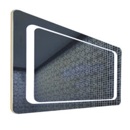 Living And Home Rectangular Wall Mounted Led Bathroom Mirror With Anti Fog And Sensor 600 X 800 mm - thumbnail 4