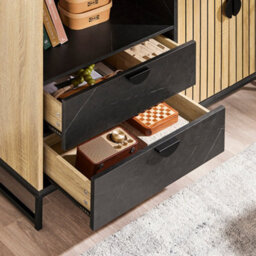 Sobuy Fsb103-N, Sideboard Cabinet Kitchen Cupboard With Microwave Shelf,wood Veneer,w107Xd40Xh85.4 - thumbnail 9