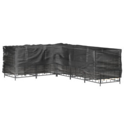 Walplus L-Shaped Outdoor Garden Furniture Covers 2 Pcs 18 Eyelets 220X285X80 Cm - thumbnail 7