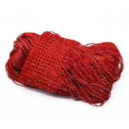 Neel Blue String Curtains Glitter Fringe Panel Fly Screen Doorway Tassel Curatin, 200Cm X 90Cm - Red - thumbnail 4