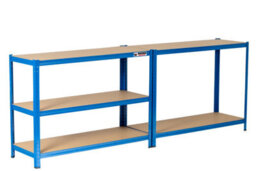 Rhino Racking 180 X 120 X 45Cm - Blue - 5 Tier Boltless Heavy Duty Garage Shelving Unit - 1000Kg Load Weight - thumbnail 7