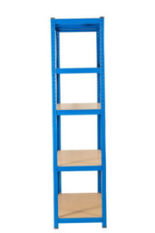 Rhino Racking 180 X 120 X 45Cm - Blue - 5 Tier Boltless Heavy Duty Garage Shelving Unit - 1000Kg Load Weight - thumbnail 2
