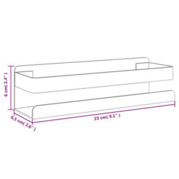 Vidaxl Shower Shelf 23X6.5X6 Cm Brushed 304 Stainless Steel - thumbnail 8
