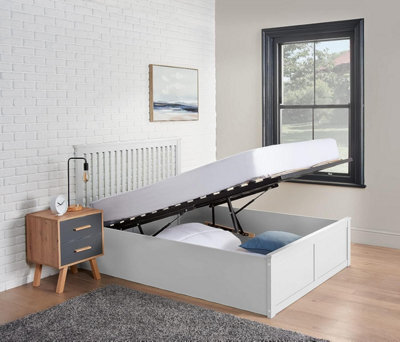 Home Treats Wooden Ottoman Bed Frame Double - No Mattress - image 1
