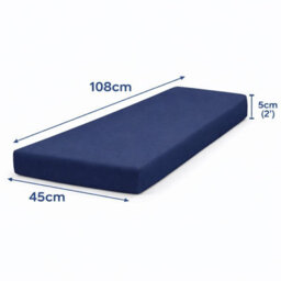 House Of Home Outdoor Bench Cushion Navy 2 Seater 108Cm - thumbnail 2