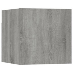 Berkfield Wall Mounted Tv Cabinet Grey Sonoma 30.5X30X30 Cm - thumbnail 2