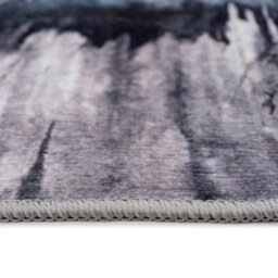 Loomed Storm Blue & Grey Modern Abstract Machine Washable Soft Area Rug 200Cm X 290Cm - thumbnail 7