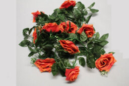 Best Artificial 7Ft Champagne Silk Rose Garland Decoration - Perfect From Home, Office Or Events - thumbnail 2