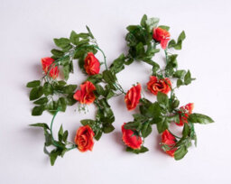 Best Artificial 7Ft Champagne Silk Rose Garland Decoration - Perfect From Home, Office Or Events - thumbnail 4