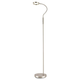 Happy Homewares Modern Nickel Task Floor Lamp With Led Halo Ring And Cct Memory Dimmer - thumbnail 2