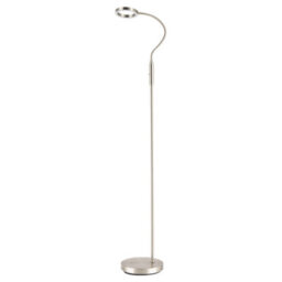 Happy Homewares Modern Nickel Task Floor Lamp With Led Halo Ring And Cct Memory Dimmer - thumbnail 1