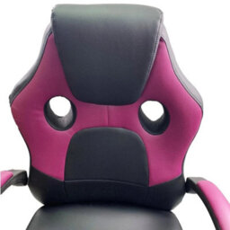 Balck & Purple Luxury Executive Racing Gaming Office Chair Lift Swivel Computer Desk Chairs - thumbnail 4