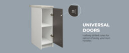 Jd Greta Kitchen Base Unit 300mm Storage Cabinet With Door Shelf 30Cm Dark Grey Matt - thumbnail 6