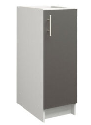 Jd Greta Kitchen Base Unit 300mm Storage Cabinet With Door Shelf 30Cm Dark Grey Matt