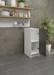 Jd Greta Kitchen Base Unit 300mm Storage Cabinet With Door Shelf 30Cm Dark Grey Matt - thumbnail 2