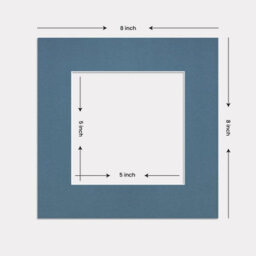 Ak Frames 8X8 Pompadour Picture Mounts To Fit 5X5 Aperture Size - Mount Board Only (No Frame Included) - thumbnail 3