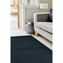 Melrose Colorama Plain Navy Blue Large Indoor Area Rug 120/170Cm - thumbnail 1