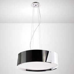 Luminosa Lighting Luminosa  Pendant Small 4 Light E27 Polished Chrome/black & White Acrylic - thumbnail 2
