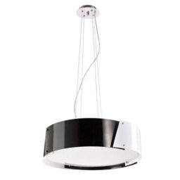 Luminosa Lighting Luminosa  Pendant Small 4 Light E27 Polished Chrome/black & White Acrylic - thumbnail 1